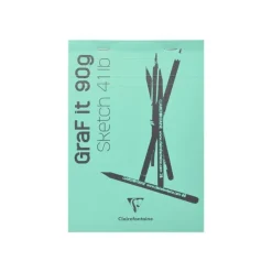 Clairefontaine Graf It - Carnet de croquis - 80 feuilles - A6 - 90 gr - blanc
