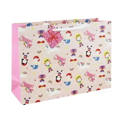 Clairefontaine Héros de mon enfance - Sac cadeau - 37,3 cm x 11,8 cm x 27,5 cm - rose