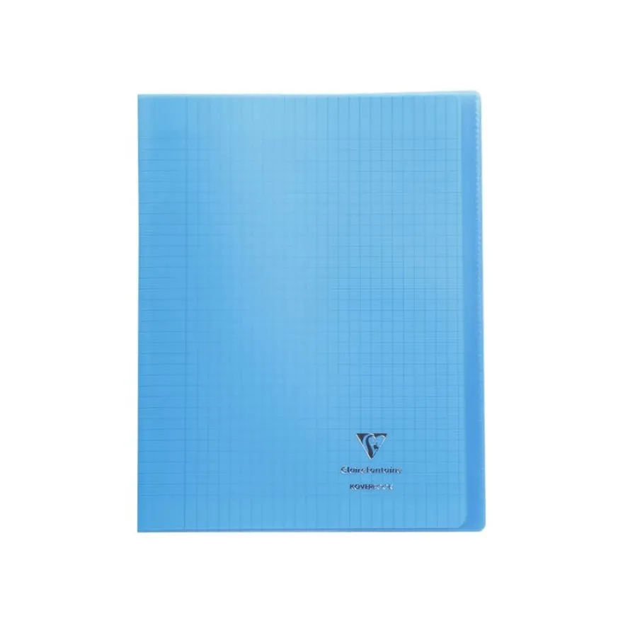 Clairefontaine Koverbook - Cahier polypro 24 x 32 cm - 140 pages - grands carreaux (Seyes) - disponible dans différentes couleurs