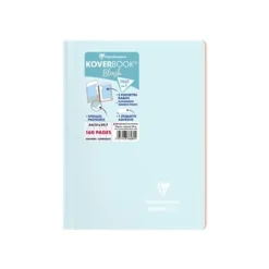 Clairefontaine Koverbook Pastel - Cahier polypro à spirale A4 (21x29,7cm) - 160 pages - grands carreaux (Seyes) - disponible dans différentes couleurs pastels