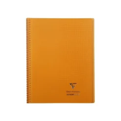 Clairefontaine Koverbook - Cahier à spirale polypro 24 x 32 cm - 160 pages - petits carreaux (5x5 mm) - disponible dans différentes couleurs
