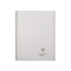 Clairefontaine Koverbook - Cahier à spirale polypro 24 x 32 cm - 160 pages - petits carreaux (5x5 mm) - disponible dans différentes couleurs