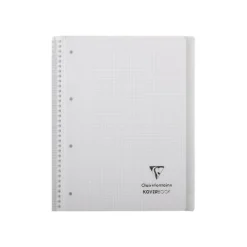 Clairefontaine Koverbook - Cahier à spirale polypro A4+ (22,5 x 29,7 cm) - 160 pages - petits carreaux (5x5 mm) - disponible dans différentes couleurs