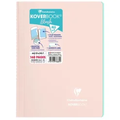 Clairefontaine Koverbook - Cahier polypro A4 (21x29,7 cm) - 160 pages - petits carreaux (5x5 mm) - disponible dans différentes couleurs pastels
