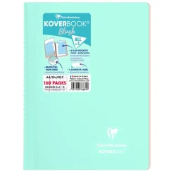 Clairefontaine Koverbook - Cahier polypro A4 (21x29,7 cm) - 160 pages - petits carreaux (5x5 mm) - disponible dans différentes couleurs pastels