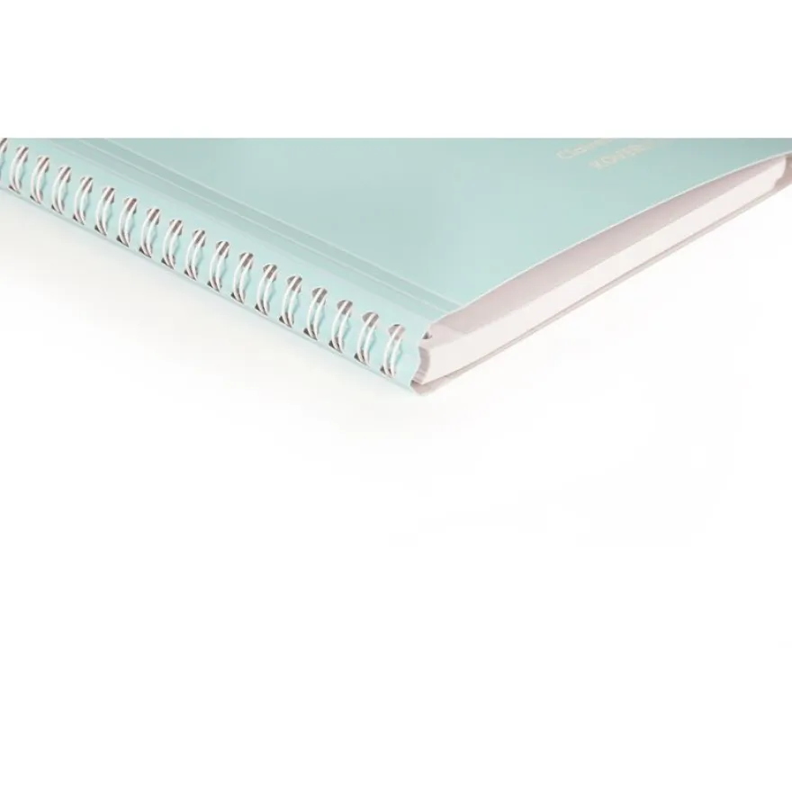 Clairefontaine Koverbook - Cahier polypro A4 (21x29,7 cm) - 160 pages - petits carreaux (5x5 mm) - disponible dans différentes couleurs pastels
