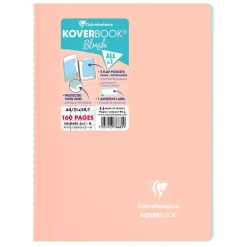 Clairefontaine Koverbook - Cahier polypro A4 (21x29,7 cm) - 160 pages - petits carreaux (5x5 mm) - disponible dans différentes couleurs pastels