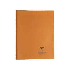 Clairefontaine Koverbook - Cahier polypro spiralé 24 x 32 cm - 160 pages - grands carreaux (Seyes) - disponible dans différentes couleurs