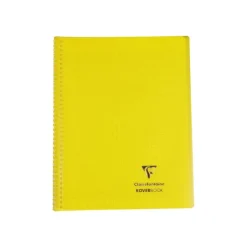 Clairefontaine Koverbook - Cahier polypro spiralé 24 x 32 cm - 160 pages - grands carreaux (Seyes) - disponible dans différentes couleurs