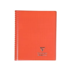 Clairefontaine Koverbook - Cahier polypro spiralé - 17 x 22 cm - 160 pages - grands carreaux (Seyes) - disponible dans différentes couleurs
