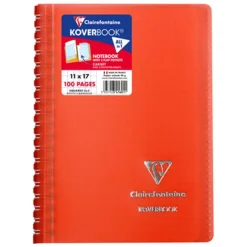Clairefontaine Koverbook - Cahier à spirale 11 x 17 cm - 100 pages - disponible dans différentes couleurs