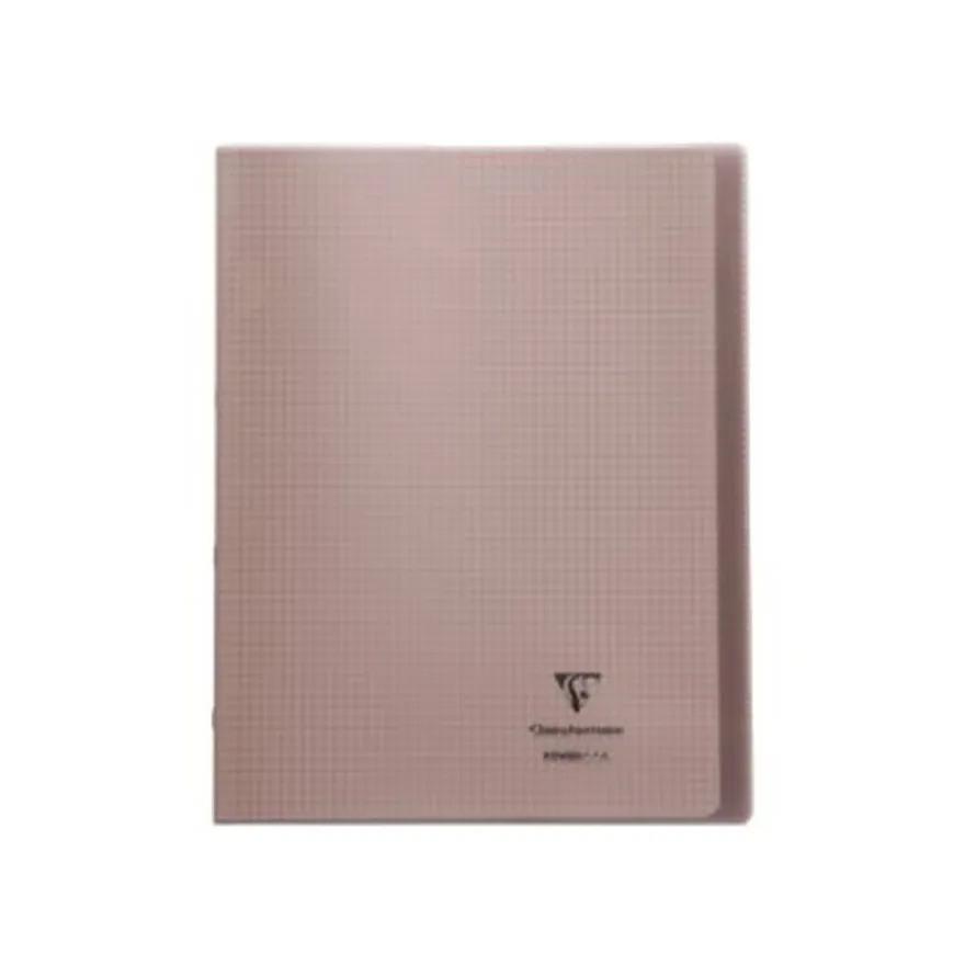 Clairefontaine Koverbook - Cahier polypro 24 x 32 cm - 48 pages - petits carreaux (5x5 mm) - disponible dans différentes couleurs