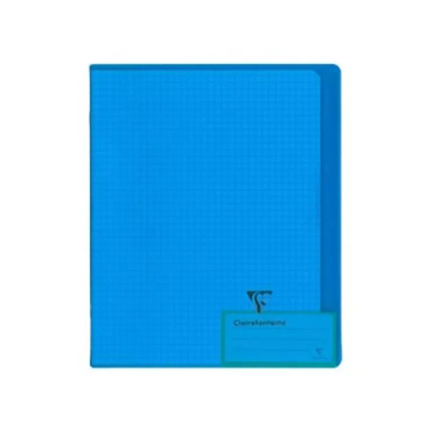 Clairefontaine Koverbook - Cahier polypro 17 x 22 cm - 96 pages - petits carreaux (5x5 mm) - disponible dans différentes couleurs