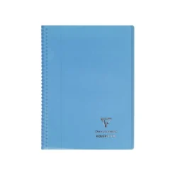 Clairefontaine Koverbook - Cahier à spirale polypro - A4 (21x29,7 cm) - 160 pages - grands carreaux (Seyes) - disponible dans différentes couleurs