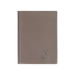 Clairefontaine Koverbook - Cahier à spirale polypro - A4 (21x29,7 cm) - 160 pages - grands carreaux (Seyes) - disponible dans différentes couleurs