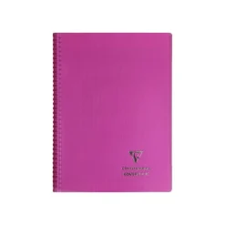 Clairefontaine Koverbook - Cahier à spirale polypro - A4 (21x29,7 cm) - 160 pages - grands carreaux (Seyes) - disponible dans différentes couleurs