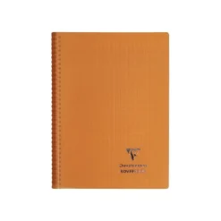 Clairefontaine Koverbook - Cahier à spirale polypro - A4 (21x29,7 cm) - 160 pages - grands carreaux (Seyes) - disponible dans différentes couleurs