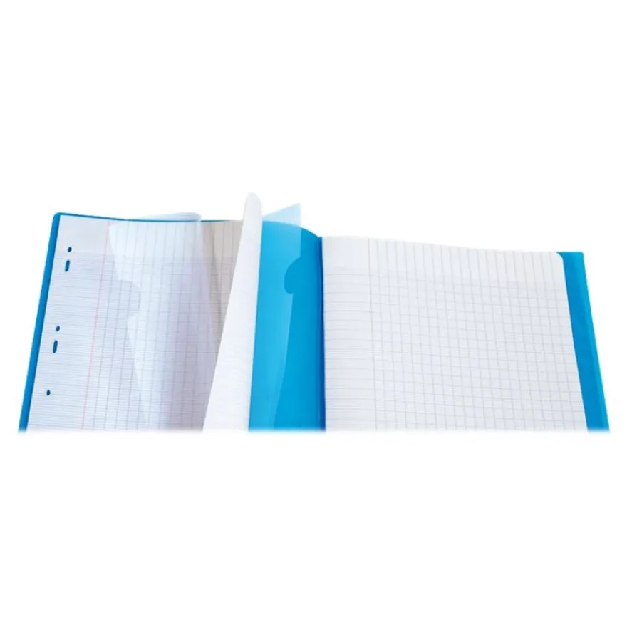 Clairefontaine Koverbook - Cahier polypro 24 x 32 cm - 48 pages - grands carreaux (Seyes) - disponible dans différentes couleurs