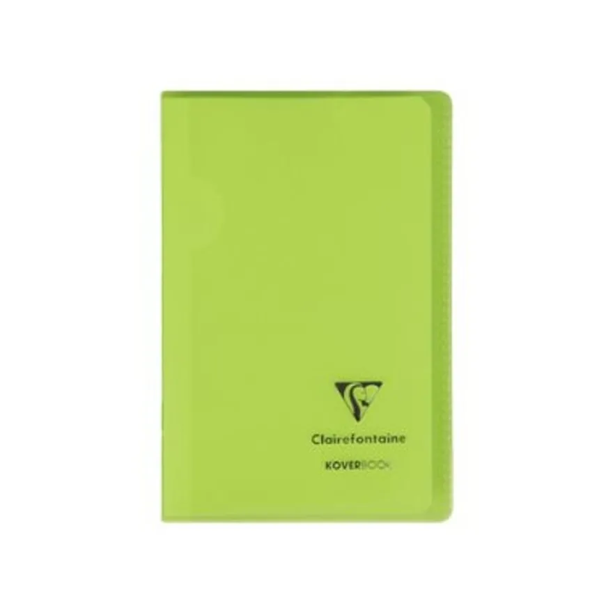 Clairefontaine Koverbook - Carnet polypro 11 x 17 cm - 96 pages - petits carreaux (5x5 mm) - disponible dans différentes couleurs