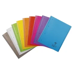 Clairefontaine Koverbook - Cahier à spirale polypro A4+ (22,5 x 29,7 cm) - 160 pages - grands carreaux (Seyes) - disponible dans différentes couleurs