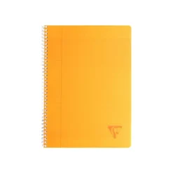 Clairefontaine Linicolor - Cahier polypro à spirale 17 x 22 cm - 100 pages - grands carreaux (Seyes) - disponible dans différentes couleurs