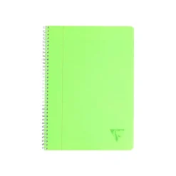 Clairefontaine Linicolor - Cahier polypro à spirale 17 x 22 cm - 100 pages - grands carreaux (Seyes) - disponible dans différentes couleurs