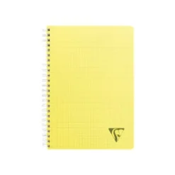 Clairefontaine Linicolor - Cahier polypro à spirale 17 x 22 cm - 100 pages - petits carreaux (5x5mm) - disponible dans différentes couleurs