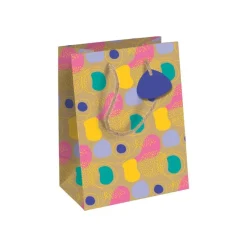 Clairefontaine Liwa - Sac cadeau moyen 21,5 x 10,2 x 25,3 cm - indéchirable - abstrait - multicolore