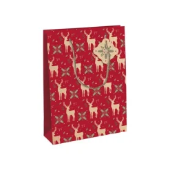 Clairefontaine Lovely Home Large - Sac cadeau rouge - 26,5 cm x 14 cm x 33 cm