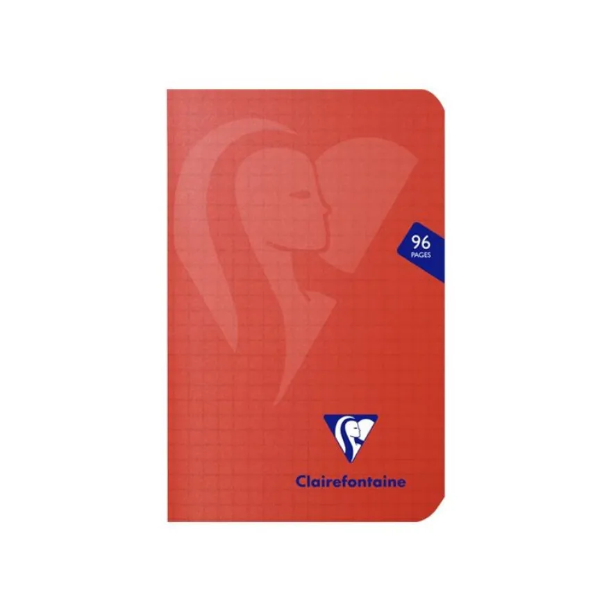 Clairefontaine Mimesys - Carnet polypro 9 x 14 cm - 96 pages - petits carreaux (5x5 mm) - disponible dans différentes couleurs