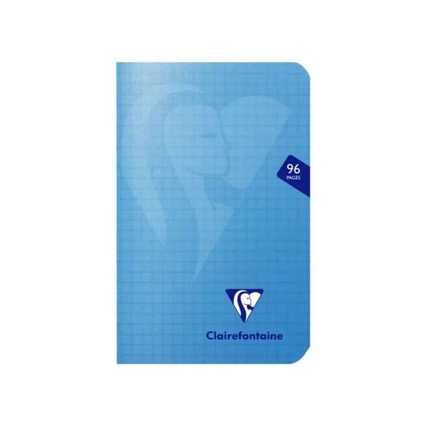 Clairefontaine Mimesys - Carnet polypro 9 x 14 cm - 96 pages - petits carreaux (5x5 mm) - disponible dans différentes couleurs
