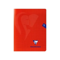Clairefontaine Mimesys - Cahier polypro 17 x 22 cm - 96 pages - grands carreaux (Seyes) - disponible dans différentes couleurs