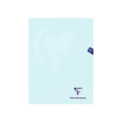 Clairefontaine Mimesys Pastel - Cahier polypro 24 x 32 cm - 96 pages - grands carreaux (Seyes) - disponible dans différentes couleurs