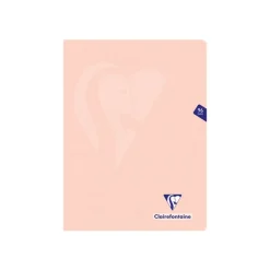 Clairefontaine Mimesys Pastel - Cahier polypro 24 x 32 cm - 96 pages - grands carreaux (Seyes) - disponible dans différentes couleurs