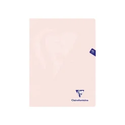 Clairefontaine Mimesys Pastel - Cahier polypro 24 x 32 cm - 96 pages - grands carreaux (Seyes) - disponible dans différentes couleurs