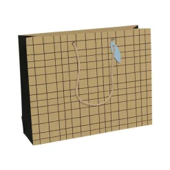 Clairefontaine Minimalist Shopping - Sac cadeau kraft noir - 37,3 cm x 11,8 cm x 27,5 cm