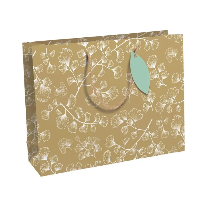 Clairefontaine My Garden - Sac shopping 37,3 x 11,8 x 27,5 cm - indéchirable - garden branches - kraft
