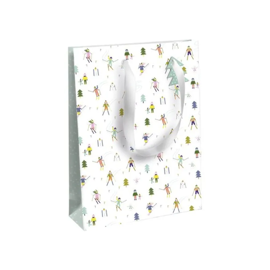 Clairefontaine Neige - Sac cadeau large - 26,5 cm x 14 cm x 33 cm