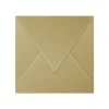 Clairefontaine Pollen - Enveloppe - 165 x 165 mm - en pointe - côté ouvert - imprimable - or - pack de 20
