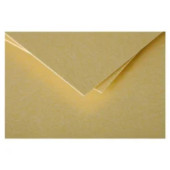 Clairefontaine Pollen - Papier - or - 82 x 128 mm - 210 g/m² - 25 carte(s) cartes pliées en deux