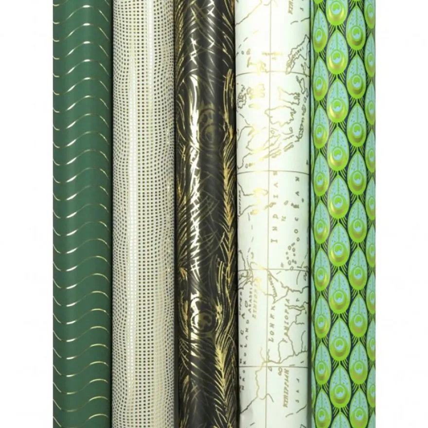 Clairefontaine Premium - Papier cadeau - 70 cm x 2 m - 80 g/m² - collection travel