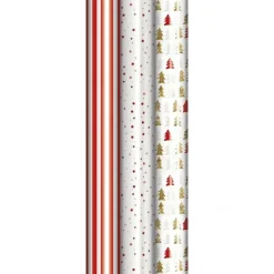 Clairefontaine Premium - Papier cadeau - 70 cm x 2 m - 80 g/m² - différents motifs de Noël
