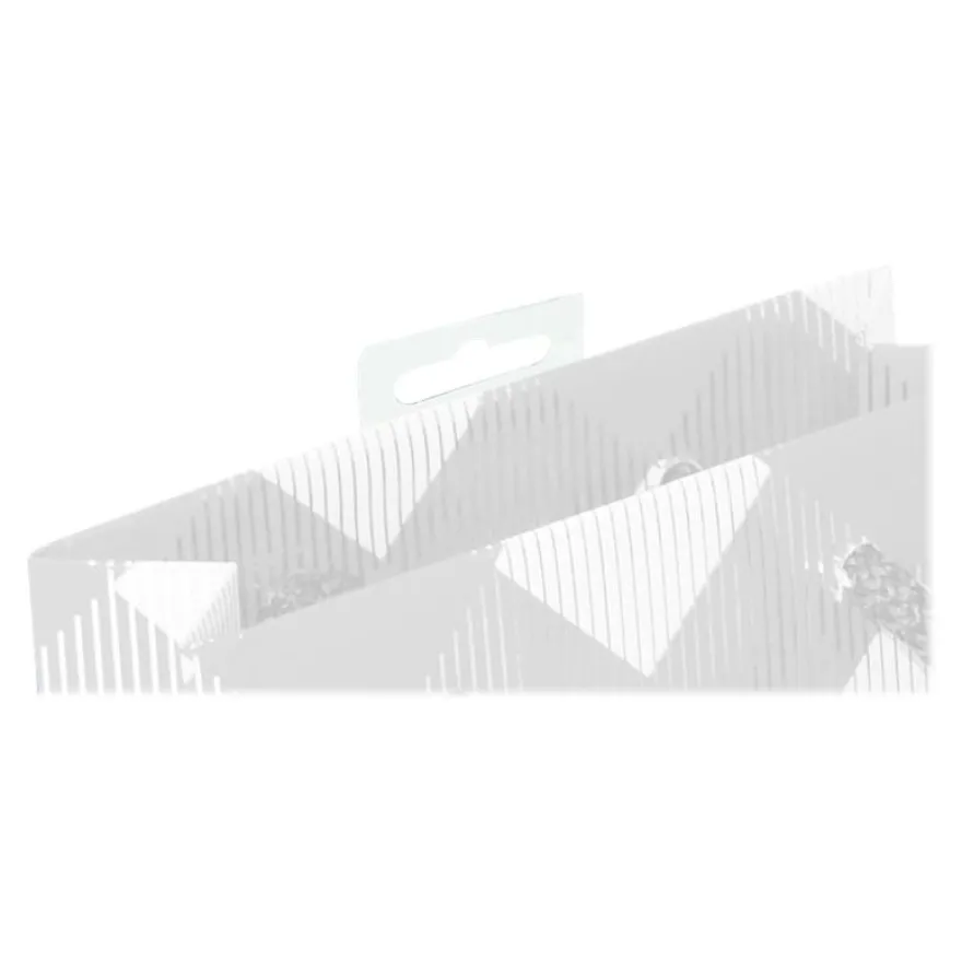 Clairefontaine Premium - Sac cadeau - 12 cm x 4,5 cm x 13,5 cm - arabesque blanc
