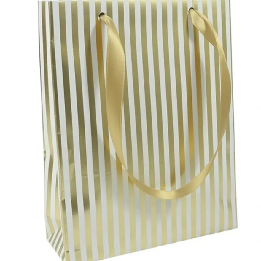 Clairefontaine Premium - Sac cadeau 17 cm x 6 cm x 22 cm - motif rayures