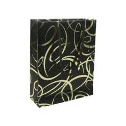 Clairefontaine Premium Max & Moi - Sac cadeau arabesque or/noir - 17 cm x 6 cm x 22 cm