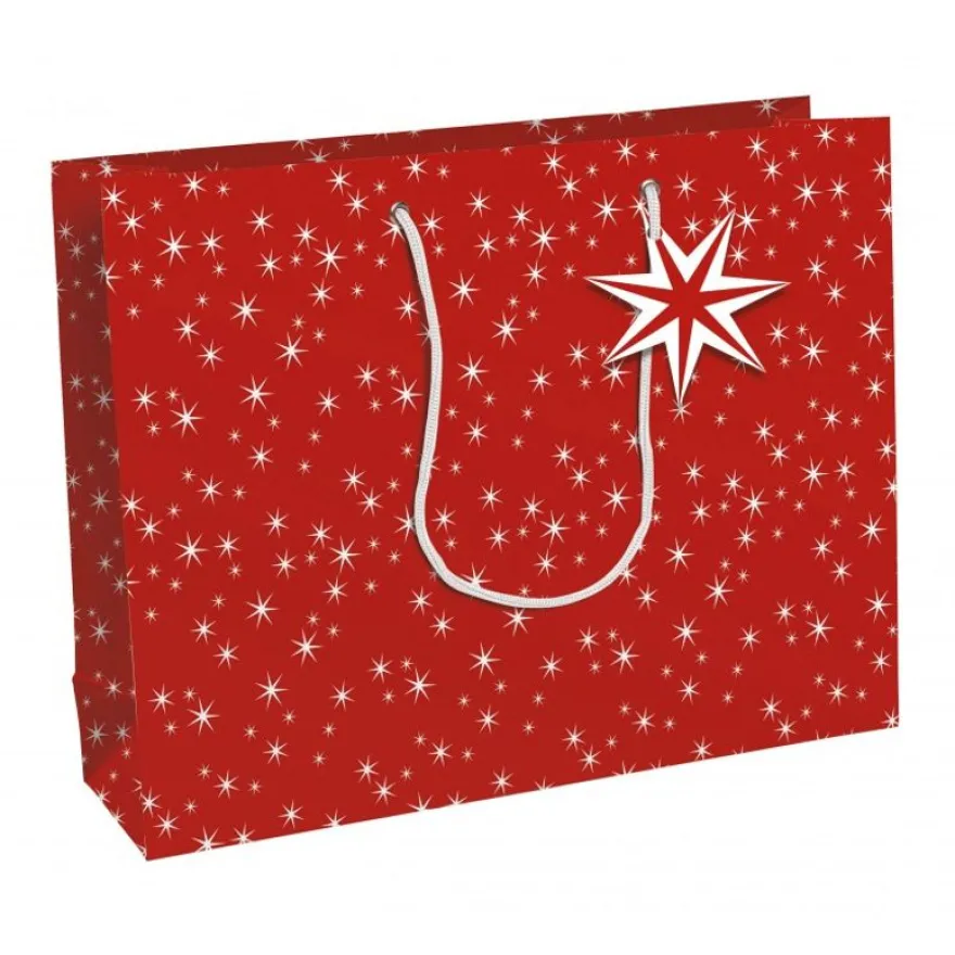 Clairefontaine Rhodia 72'S - Sac cadeau - shopper - 37.3 cm x 11.8 cm x 27.5 cm - cosy - rouge