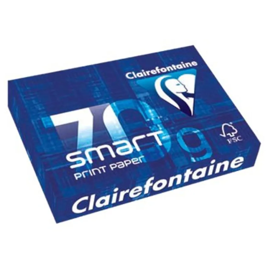 Clairefontaine Smart Print Paper - Papier ultra blanc - A4 (210 x 297 mm) - 70 g/m² - 2500 feuilles (carton de 5 ramettes)