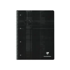 Clairefontaine Studium - Cahier à spirale A4 (21x29,7 cm) - 160 pages - grands carreaux (seyès) - feuilles perforées détachables - disponible dans différentes couleurs