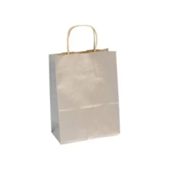 Clairefontaine The Basics - 25 Sacs cadeau kraft argent - 16 cm x 8 cm x 21 cm