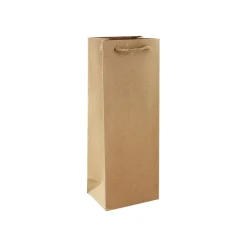 Clairefontaine The Basics - Sac cadeau kraft pour bouteille - 12,7 cm x 9 cm x 35,5 cm - brun